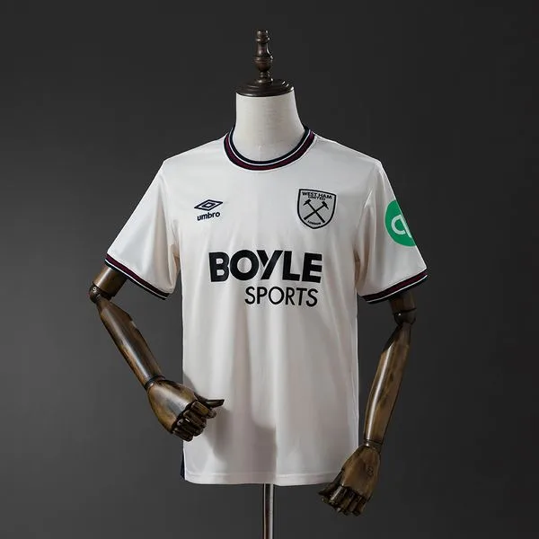 Camiseta de fútbol West Ham 2025/26 VISITANTE MANGA CORTA VERSION FAN